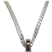 Image of 20" Silver Flat Curb Link Chain