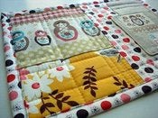 Image of Linen & Dots {Mug Rug}
