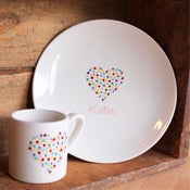 Image of Personalised plate & cup set - girl's designs