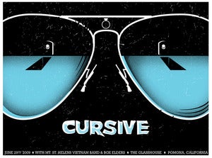 Image of Cursive | show poster | 06/29/09