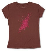 Image of 'Daisy Burst' on a Vintage Cocoa Fair Wear T-Shirt.
