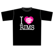Image of Wheel Whores - I <3 Rims Tshirt