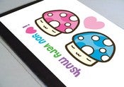 Image of love u mush card