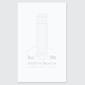 Image of North Beach Letterpress Poster