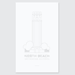 Image of North Beach Letterpress Poster