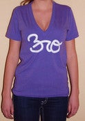 Image of Bro Shirt Unisex Purple American Apparel Tri Blend V-Neck