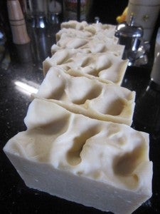 Image of SLICE OF UNSCENTED GOATS MILK SOAP WITH SHEA BUTTER