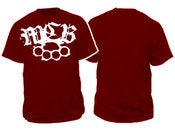 Image of MCB - white on red