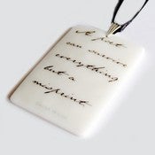 Image of Oscar Wilde Quote Pendant