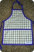 Image of Purple & Green Plaid Children's Apron