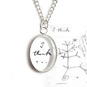Image of I Think - Charles Darwin Necklace
