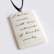 Image of Edgar Allan Poe Quote Pendant