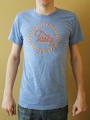 Image of Tri Blend Athletic Blue Logo Shirt