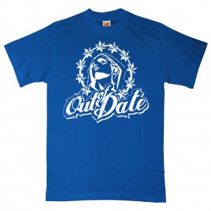 Image of T-shirt men blue army
