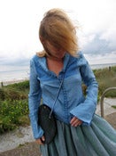 Image of Silk and leather Blouse
