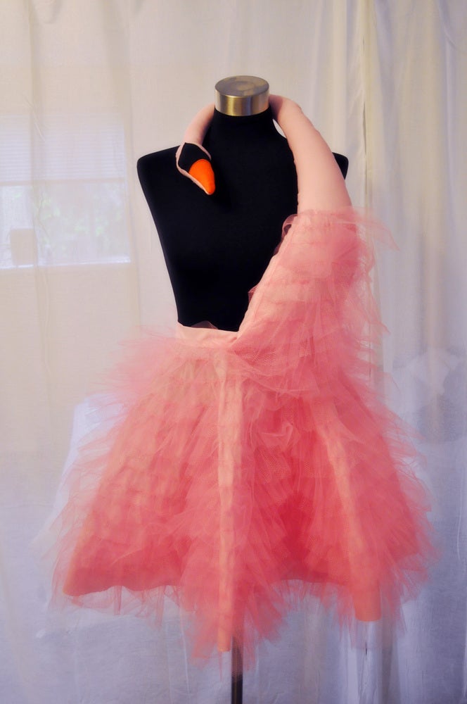 pink swan dress