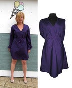 Image of Purple Dress with Cotton Belt