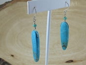 Image of Turquoise Dagger Earrings