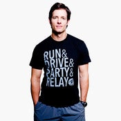 Image of RUN&DRIVE&PARTY&RELAY black - guys