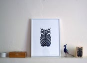 Image of VooDoo Owl A3 print