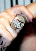 Image of "the Champion Bling" Scissors Ring