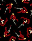 Image of FF Sexy Pin Up Girls Burlesque Las Vegas Dancer Cotton Fabric