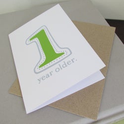 Image of '1 Year Older' card