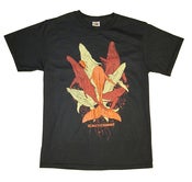Image of "Whales" Tee (Black Shirt • Red Inks)