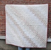 Image of graphic bricks quilt