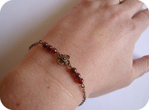 Image of Bracelet "rêveuse" à la fleur