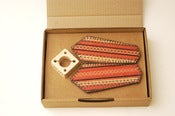 Image of Wooden lamp Red/Black