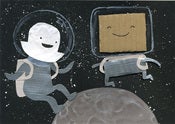 Image of Colin and Pauline in Space