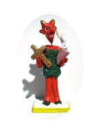 Image of Day of the Dead Devil ladies with Cross and flowers