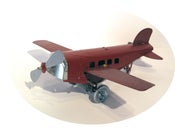 Image of Paya clockwork aeroplane (red)