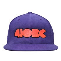 Image of 410 BC LOGO purple fitted cap