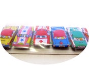 Image of Tiny tin vintage car set, Japanese, Saito, original packaging, set of ten