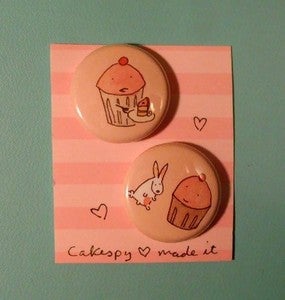 Image of Badges: 2-pack of CakeSpy Pins