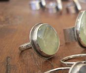 Image of soothing soul prehnite ring