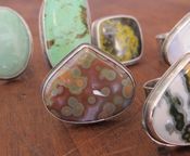 Image of carry me away - ocean jasper cocktail ring