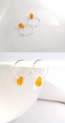 Image of orange tear mini hoop