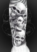 Image of "Skulls" forearm design