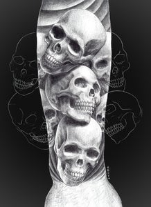 Image of "Skulls" forearm design