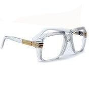 Image of **LIMITED** Crystal Clear Model 607 RUN DMC Glasses