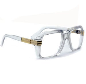 Image of **LIMITED** Crystal Clear Model 607 RUN DMC Glasses
