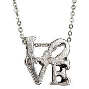 Image of LOVE necklace- Silver