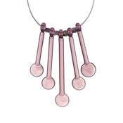 Image of Amethyst Droplet Sticks 5 lampwork necklace