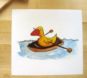 Image of Ducky's Boat - A4 Print