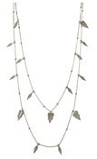 Image of Simple New Leaf Necklace, Sterling Silver