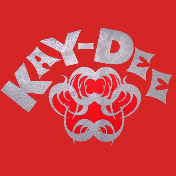 Image of KAYDEE-GREY ON RED