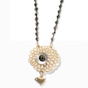 Image of Swarovski Honeycomb Silk Strung Neckpiece